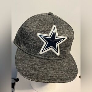 Dallas Cowboys New Era 59fifty Hat / Cap Heather Gray Star Logo